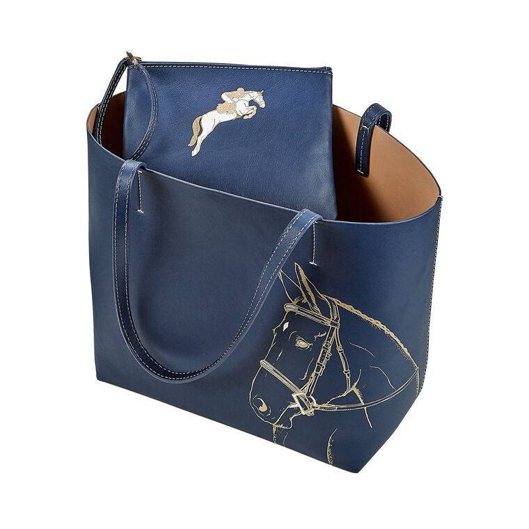 Hunter Horse Tote With Matching Wristlet image number null