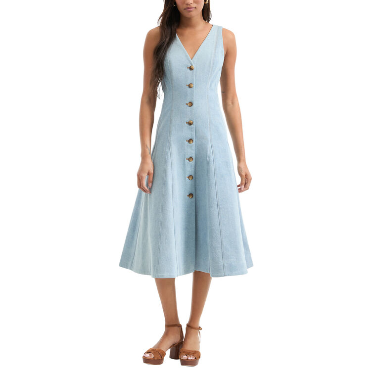 Lou Pleated Midi Dress image number null