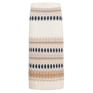 Giora Fair Isle Pull-On Knit Midi Skirt