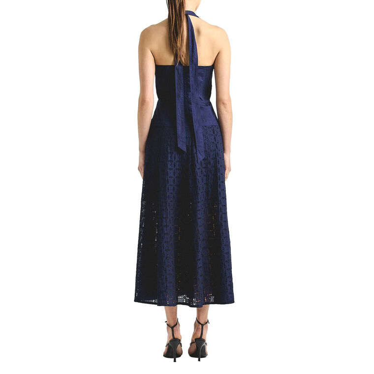 Maris Eyelet Halter Dress image number null