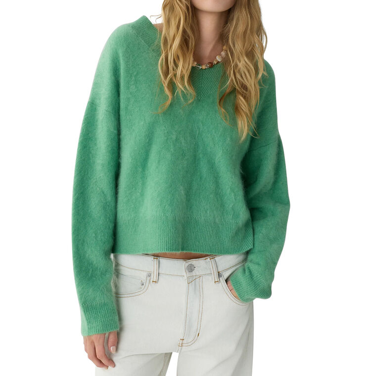 Grizzly Double V-Neck Sweater image number null