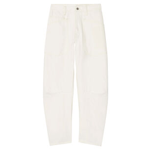 Shon Mid Rise Relaxed Fit Cropped Jean
