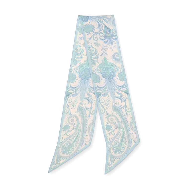 Printed Silk Neck Scarf image number null