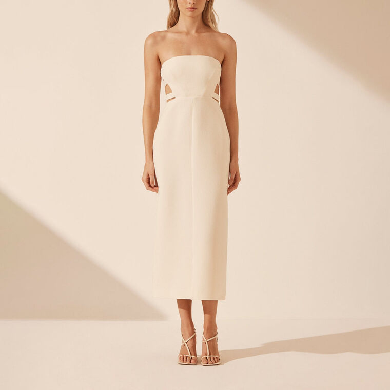 Amura Splice Cut Out Midi Dress image number null