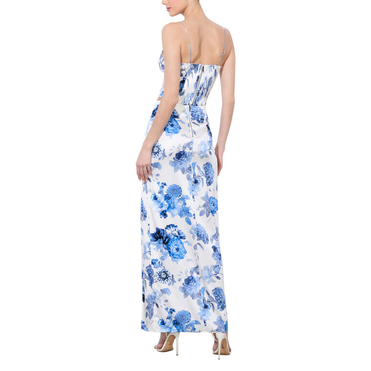Valentina Draped Cropped Corset Top image number null
