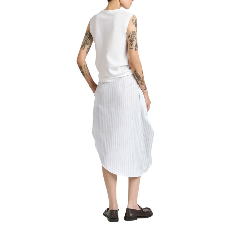 Asymmetric Draped Midi Skirt image number null