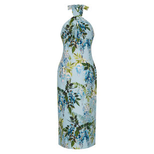 Perla Halterneck Midi Dress