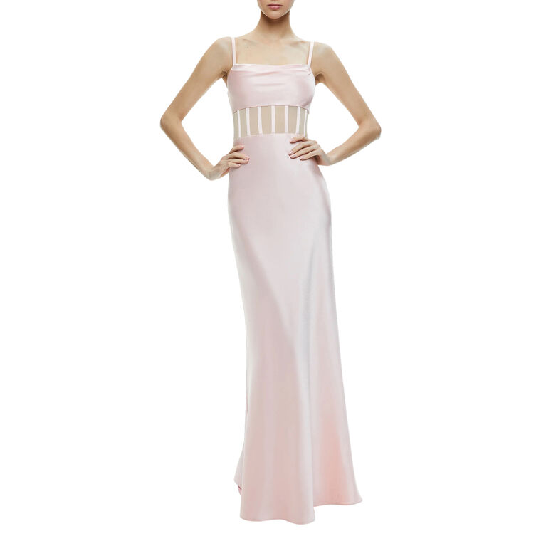 Valentina Draped Corset Maxi Dress image number null