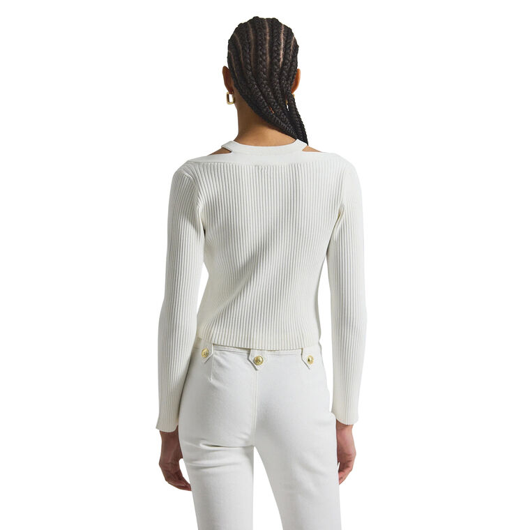 Lonnie Viscose Knit Layered Cardigan image number null