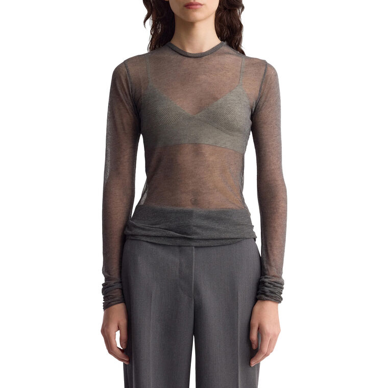 Elaine Gauze Jersey Long Sleeve Shirt image number null