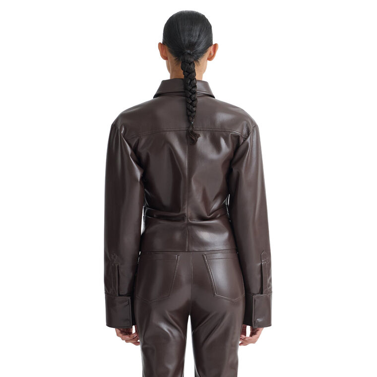Hildie Alternative Leather Shirt image number null