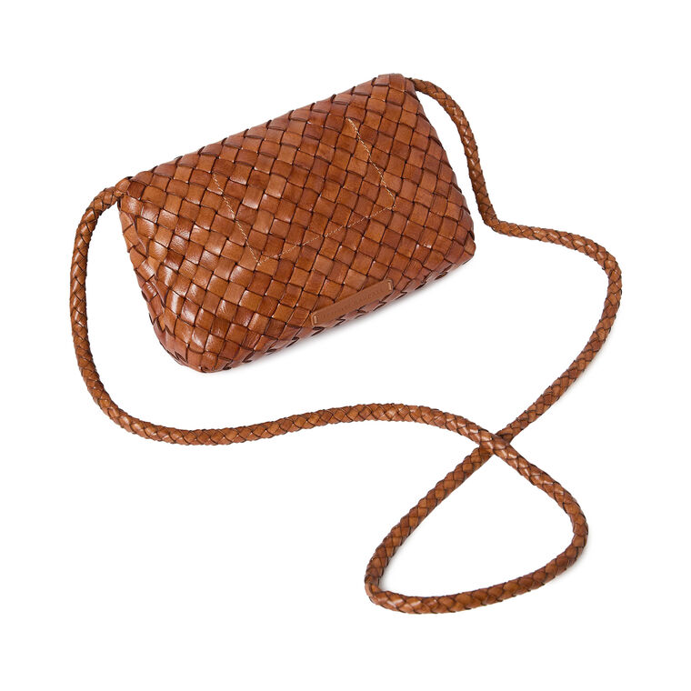 Vinnie Woven Leather Crossbody Bag image number null