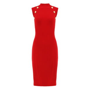 Nunzia Sleeveless Knit Midi Dress