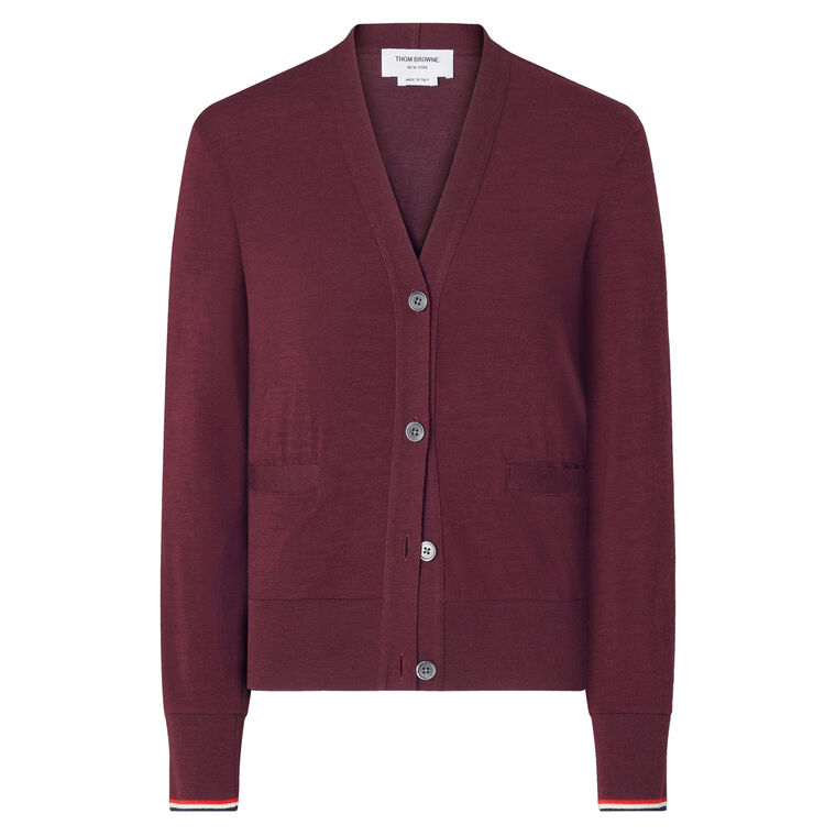 Wool Jersey V-Neck Cardigan image number null