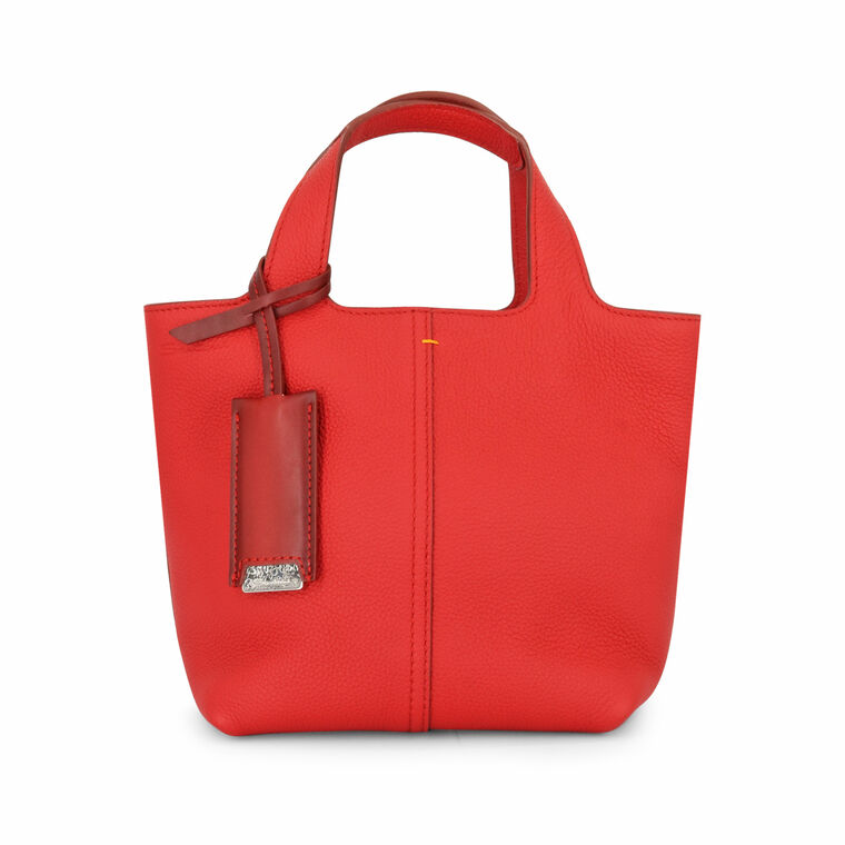 Mini Chaplier Logo Embossed Tote Bag image number null