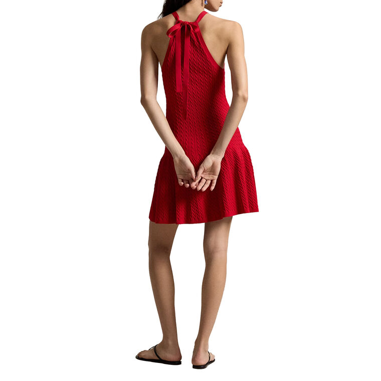 Cable-Knit Halter Dress image number null