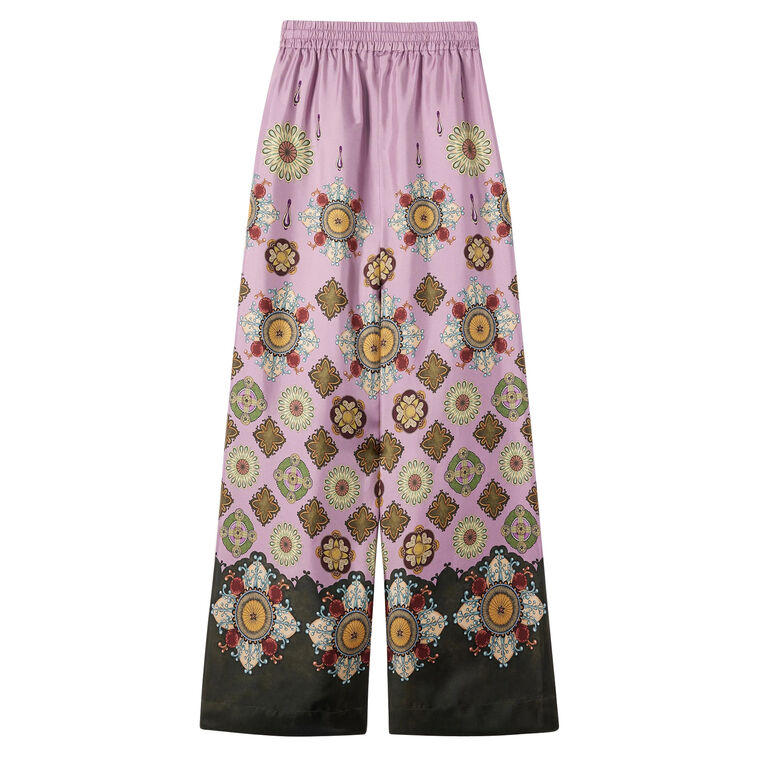 Silk Palazzo Pants image number null