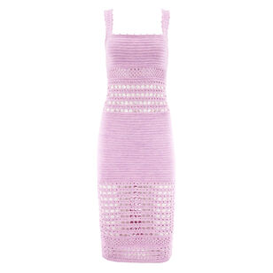 Avril Sleeveless Knit Crochet Dress