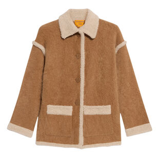 Grizzly Button-Front Cashmere Jacket