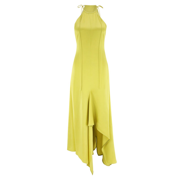 Halterneck Draped Midi Dress image number null