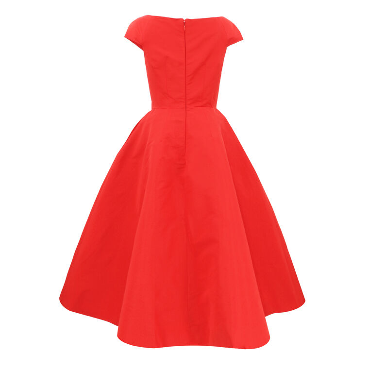 Bateau Neck Bow Waist Dress image number null
