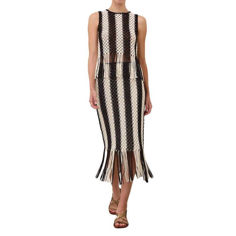 Wanderlust Macrame Maxi Skirt image number null