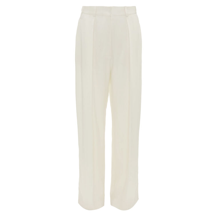Satin High Rise Wide Leg Trouser image number null