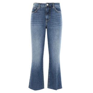 Kendra High Rise Crop Flare Jeans