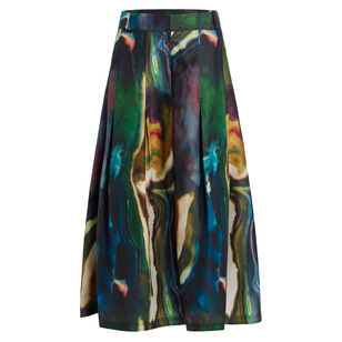 Faith Box Pleat Midi Skirt