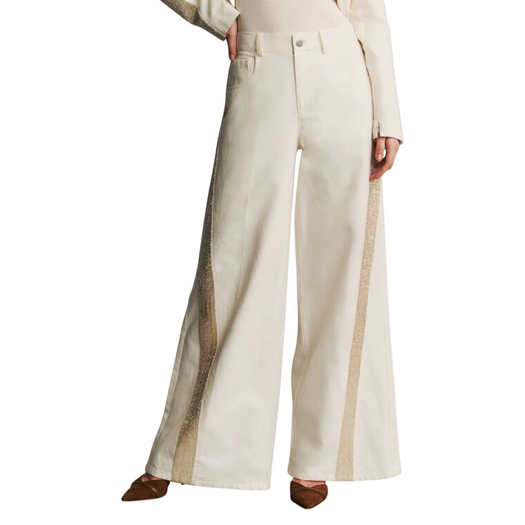 Almost Famous Jean With Beaded Tux Stripe image number null