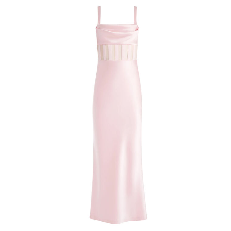 Valentina Draped Corset Maxi Dress image number null