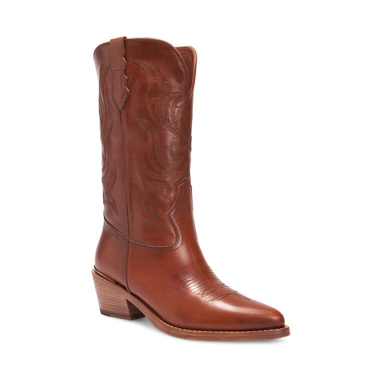 Gigi 55mm Calfskin Leather Cowboy Boot image number null
