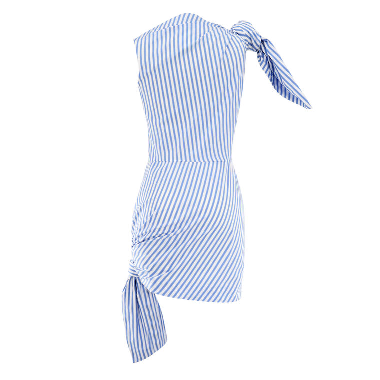 Sleeveless Knotted Mini Dress image number null
