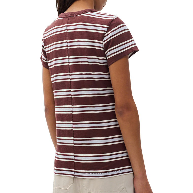 The Slub Striped Short Sleeve Tee image number null