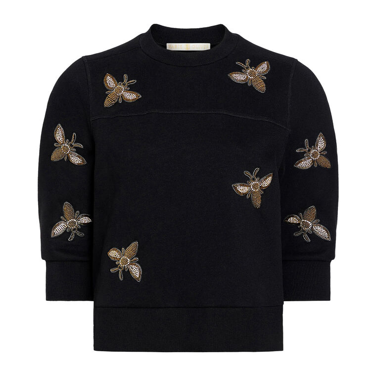 Ariana Bee Embroidered Sweatshirt image number null