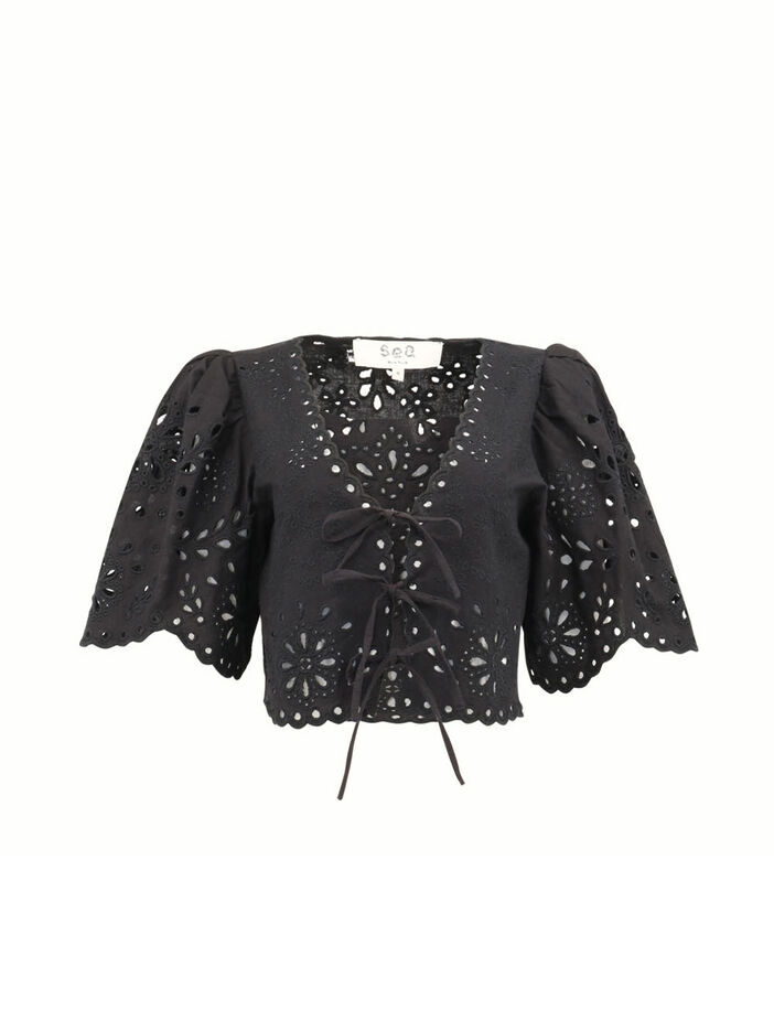 Tali Lace Short Sleeve Top image number null