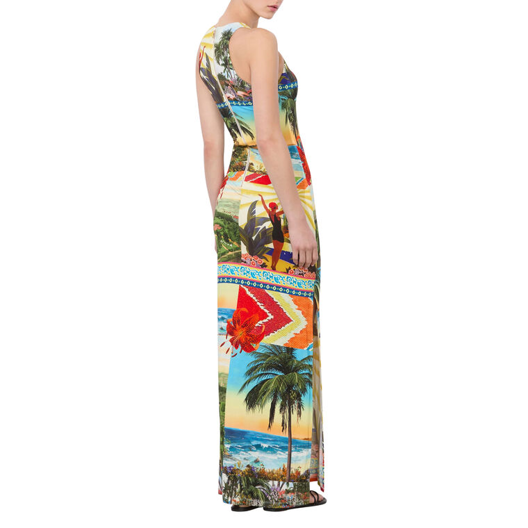 Pania Racer Neck Maxi Dress image number null