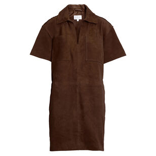 Tabby Short Sleeve Suede Mini Dress Tabby Short Sleeve Suede Mini Dress