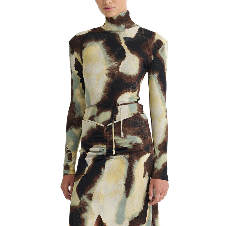 Nayeli Long Sleeve Mesh Jersey Top image number null