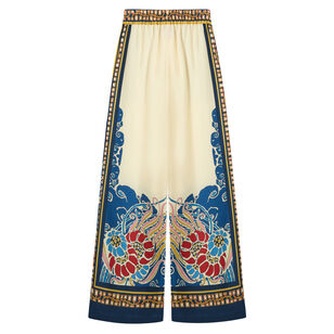 Silk Twill Palazzo Pants