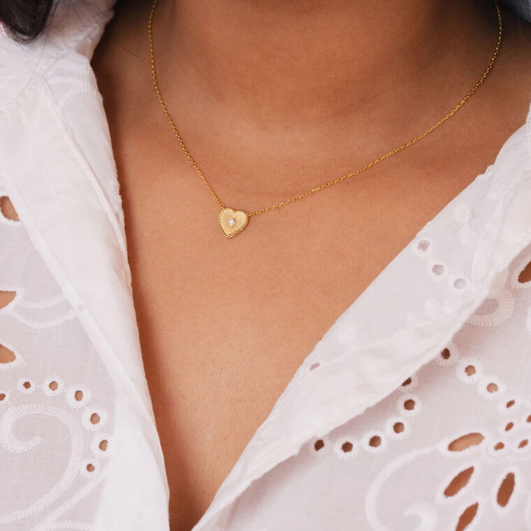 Liv Heart Necklace image number null