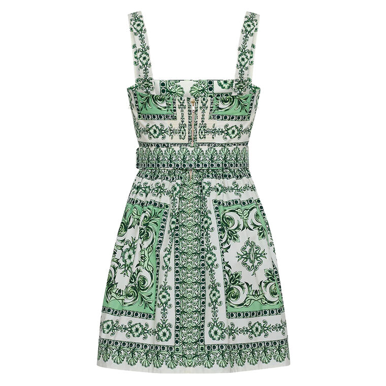 Candy Sleeveless Belted Mini Dress image number null