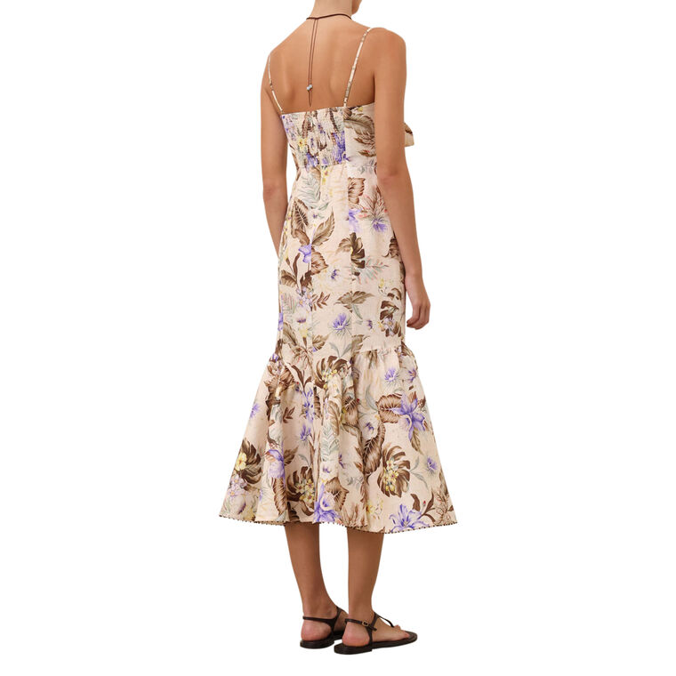 Coco Tie Front Midi Dress image number null