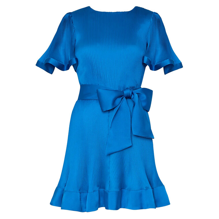 Milly Lumi Satin Pleated Dress | Tootsies
