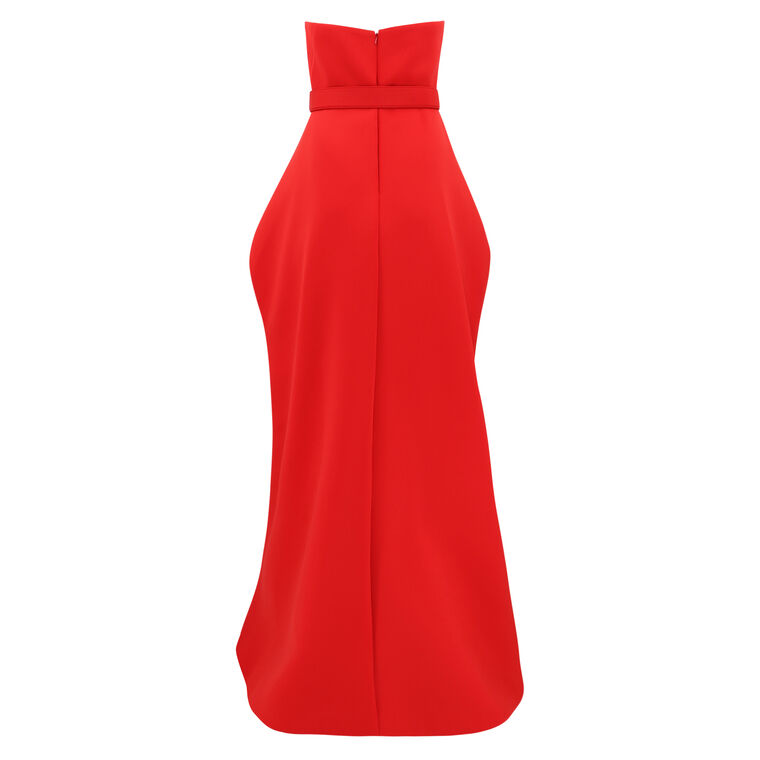 Strapless Long Peplum Gown image number null
