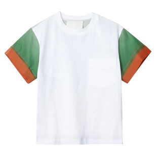 Short Sleeve T-Shirt In Ombre Voile Combo