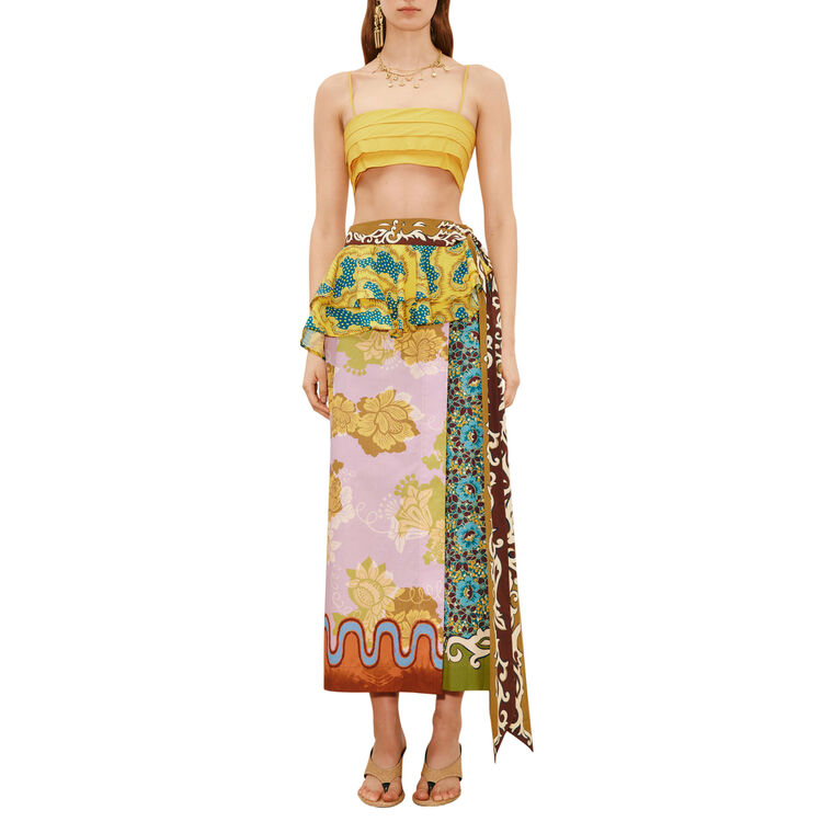 Arnie Midi Wrap Skirt image number null