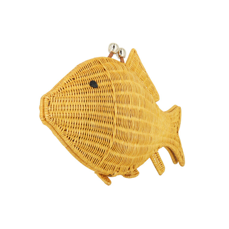 Aidan Fish Wickered Handbag image number null