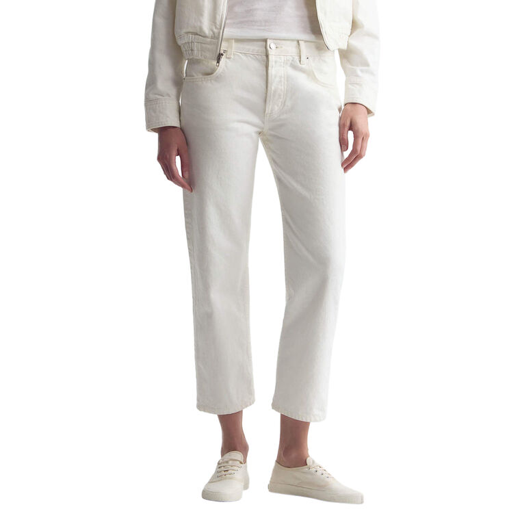 Lorimer Low-Rise Cropped Straight-Leg Jean image number null