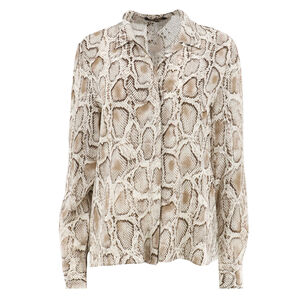 Piper Snakeskin-Print Viscose Blouse